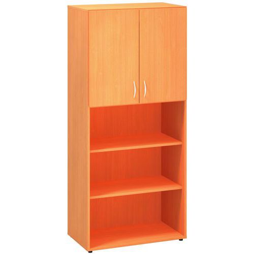 Vysoké široké skrine Alfa 500, 178 x 80 x 47 cm, s nikou a dvierkami