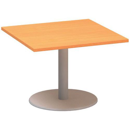 Konferenčné stoly Alfa 400 so sivým podnožím, 80 x 80 x 50,7 cm