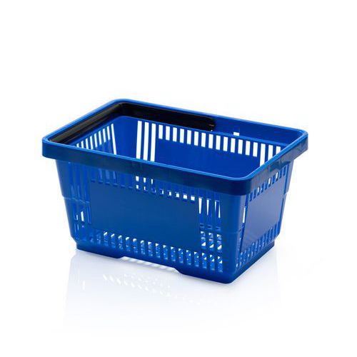 Plastový nákupný košík, modrý