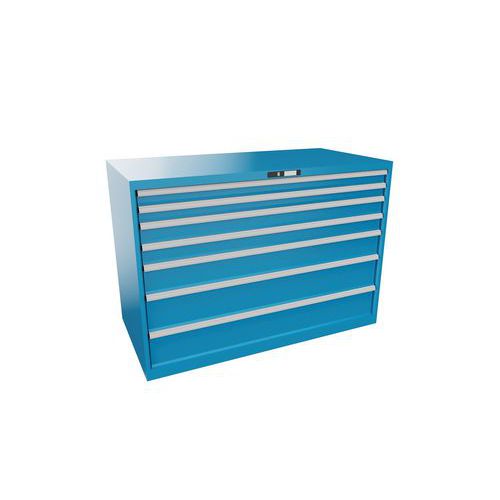 Dielenské zásuvkové skrine Lista, 1431x725x1000 mm, 5, 7 alebo 8 zásuviek