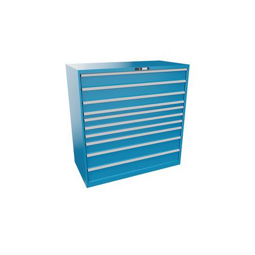 Dielenské zásuvkové skrine Lista, 1431x725x1450mm, 10 zásuviek