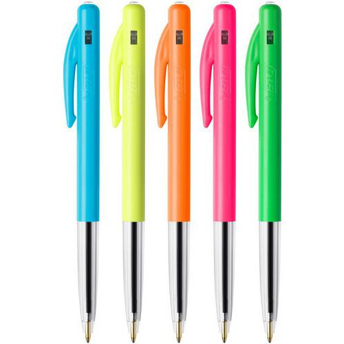 Guľôčkové perá BIC M10 Colours Fun, 50 ks