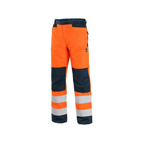 Nohavice CXS HALIFAX, výstražné so sieťovinou, pánske, oranžovo-modré