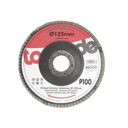 TOPTRADE kotúč brúsny, lamelový, 125 x 22,2 x 2 mm TOPTRADE kotúč brúsny, lamelový, 125 x 22,2 x 2 mm