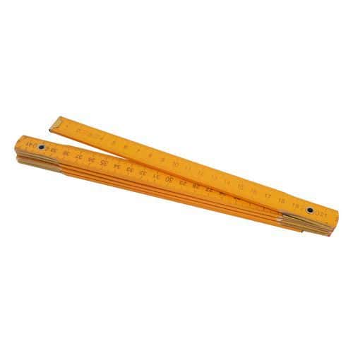 TOPTRADE meter skladací, drevený, žltý, štandard