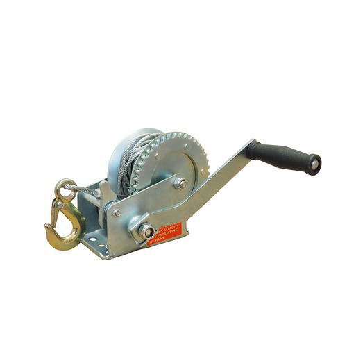 TOPTRADE navijak ručný, hák a lano, priemer 4,5 mm x 8 m TOPTRADE navijak ručný, hák a lano, priemer 4,5 mm x 8 m