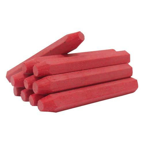 TOPTRADE ceruzka značkovač, červená, súprava 12 ks, 13 x 100 mm