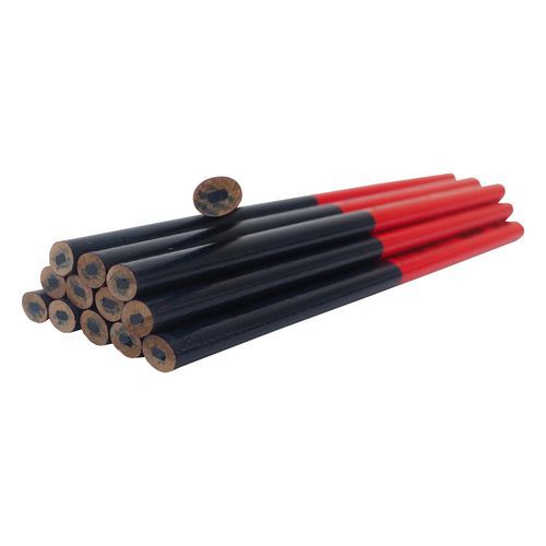Ceruzka tesárska, červeno-modrá, v dóze, súprava 50 ks, 180 mm
