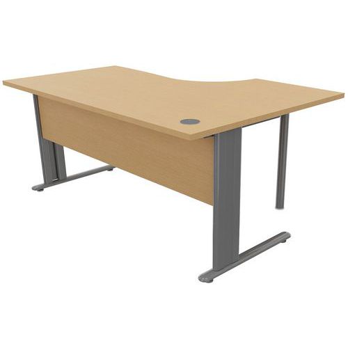 Kancelárske stoly Manutan Expert, 72 x 160 - 180 x 110 cm, pravé/ľavé prevedenie, buk