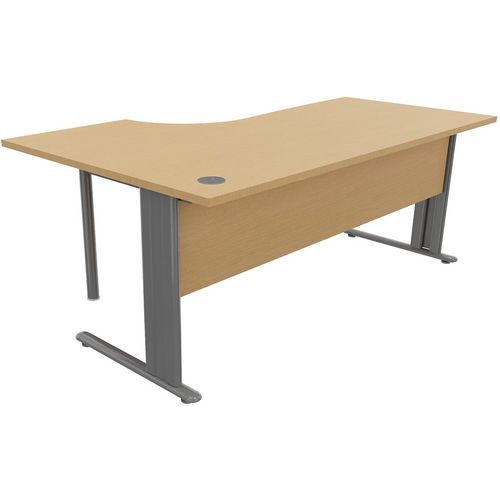 Kancelárske stoly Manutan Expert, 72 x 160 - 180 x 110 cm, pravé/ľavé prevedenie, buk