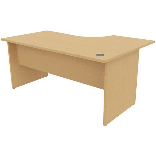 Kancelárske stoly Manutan Expert, 72 x 160 - 180 x 110 cm, pravé/ľavé prevedenie, buk
