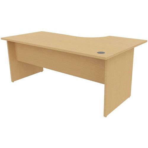 Kancelárske stoly Manutan Expert, 72 x 160 - 180 x 110 cm, pravé/ľavé prevedenie, buk