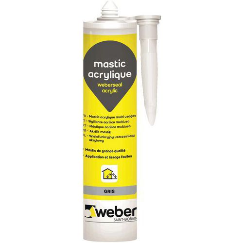 Akrylátové tmely Weberseal, viacúčelové, 300 ml