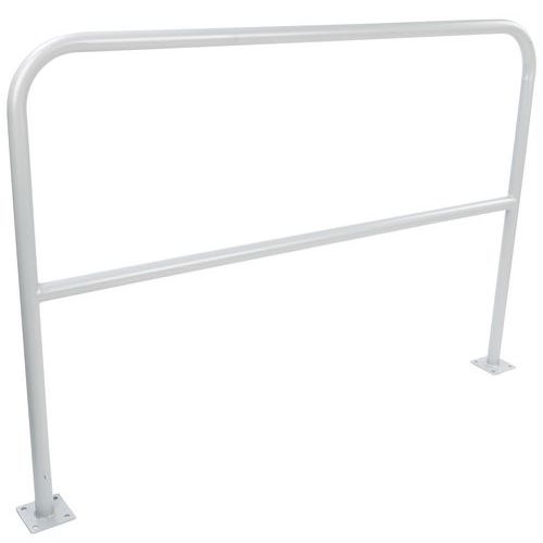 Kovové zábrany Manutan Expert, dĺžka 150 cm, priemer 38 mm