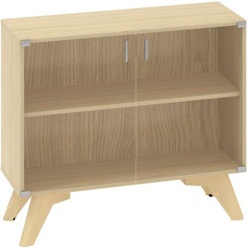 Nízke skrine Alfa Root so sklenenými dvierkami, 1 polica, 100 x 458 x 88,7 cm Nízke skrine Alfa Root so sklenenými dvierkami, 1 polica, 100 x 458 x 88,7 cm