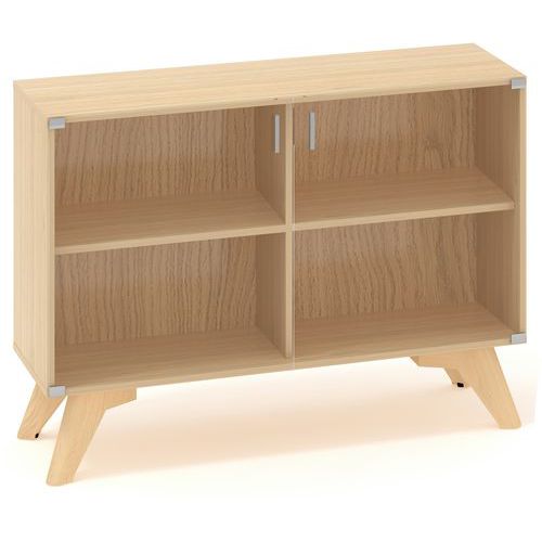 Nízke skrine Alfa Root so sklenenými dvierkami, 1 polica, 120 x 458 x 88,7 cm Nízke skrine Alfa Root so sklenenými dvierkami, 1 polica, 120 x 458 x 88,7 cm