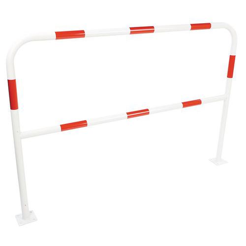 Kovové zábrany Manutan Expert, dĺžka 150 cm, priemer 38 mm