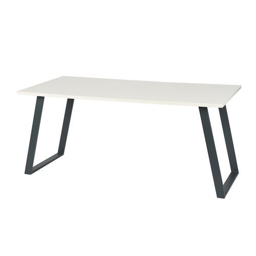 Kancelárske stoly Shape, rovné vyhotovenie, biela