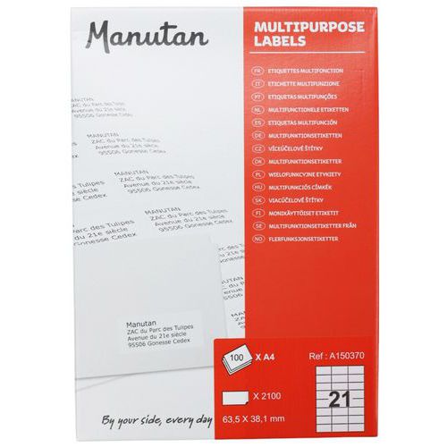 Samolepiace etikety Manutan Expert
