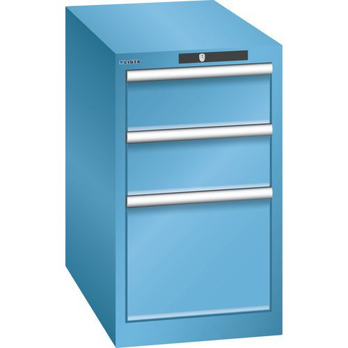 Dielenské zásuvkové skrine Lista, 3 alebo 5 zásuviek, 411x725x700 mm