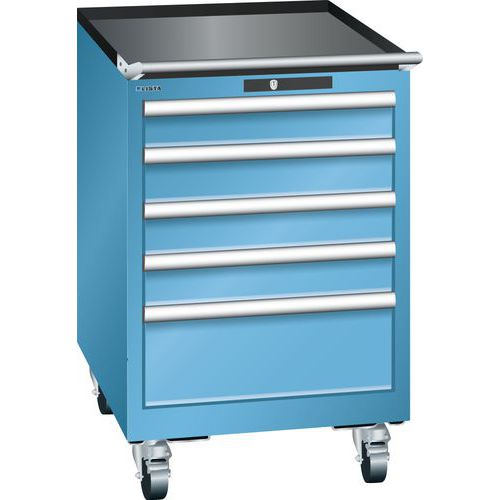 Mobilné dielenské zásuvkové skrine Lista, 5 alebo 6 zásuviek