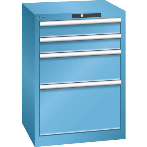 Dielenské zásuvkové skrine Lista, 4 alebo 5 zásuviek, 564x572x800