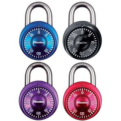 Súprava kombinačných visacích zámkov 1533EURD Master Lock, 38 mm, 4 ks