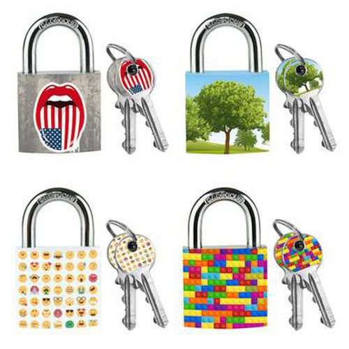 Súprava visacích zámkov 3430EURDAST Master Lock z pevného hliníka, 30 mm, 4 ks