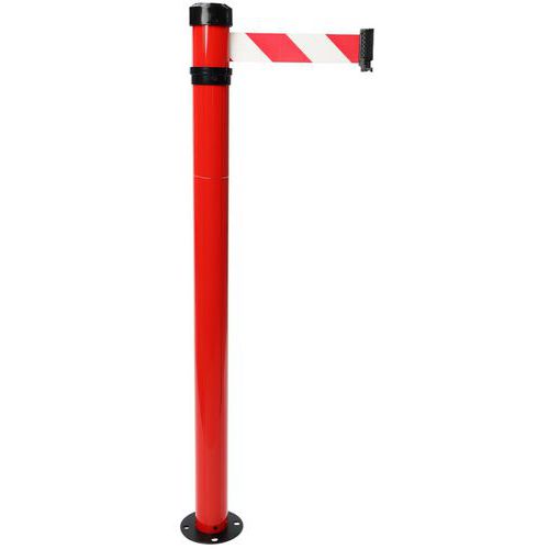 Vymedzovací stĺpik s pásom Manutan Expert Color, 2 m