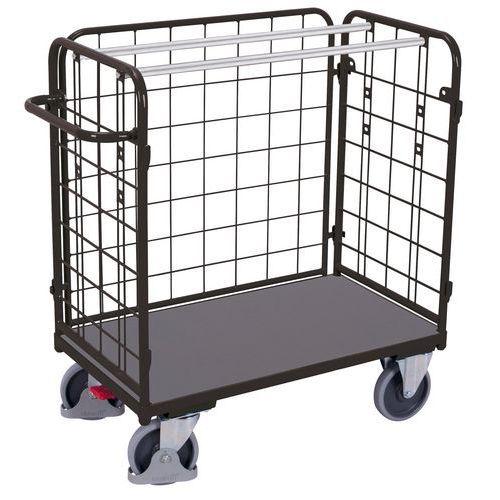 Vozíky s 3 mrežovými stenami, do 400 - 500 kg
