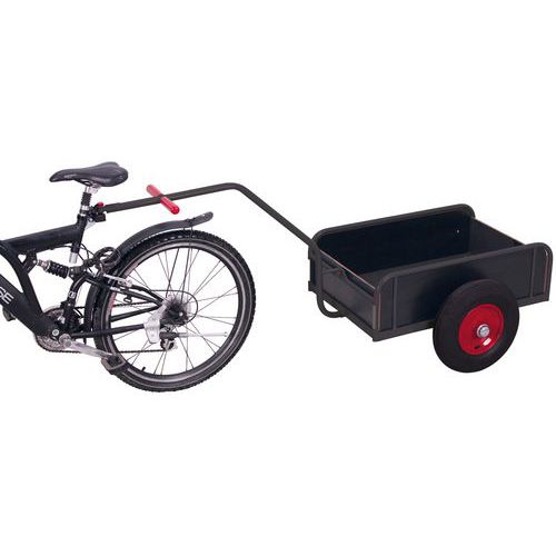 Dvojkolesové vozíky za bicykel, s plnými bočnicami, nafukovacie kolesá