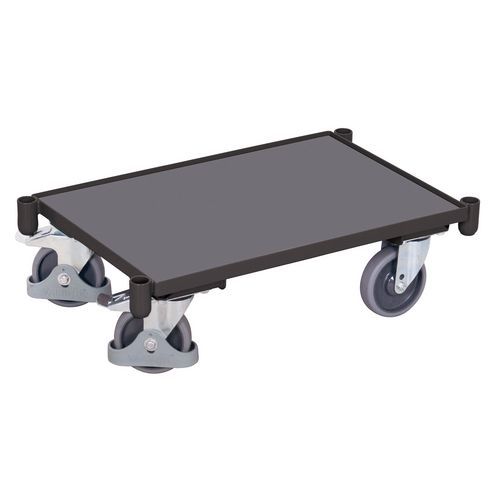 Transportné plošiny, do 250 kg, hrana 10 mm, 67,5 x 41,5 x 20,5 cm