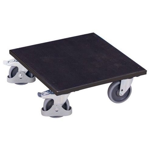 Transportné plošiny s gumovým povrchom, do 400 kg, 50 x 50 x 18,5 cm