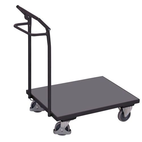 Plošinové vozíky s madlom a ručnou brzdou, do 250 kg, 94,5 x 60 x 101,5 cm