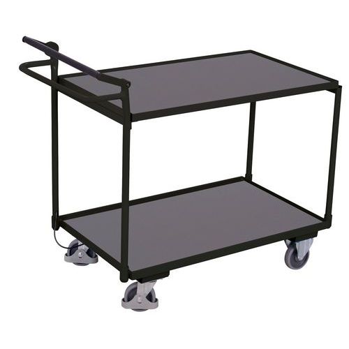 Policové vozíky s ručnou brzdou, 2 police, do 250 kg, 117,5 x 62,5 x 104,5 cm