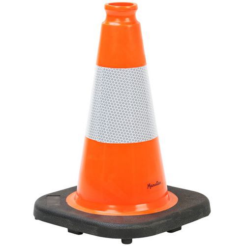 Reflexný dopravný kužeľ Manutan Expert, výška 30 cm Reflexný dopravný kužeľ Manutan Expert, výška 30 cm