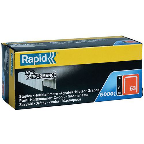 RAPID Spony do sponkovačky, pozinkované, balenie 5 000 ks