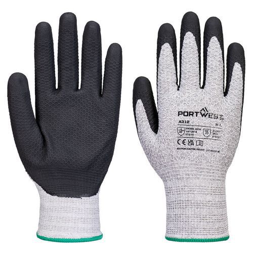 Nitrilové rukavice Grip 13 diamantové pletenie (12ks), čierna/sivá