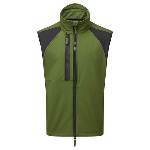 WX2 Eco Softshell Vesta (2L), tmavozelená