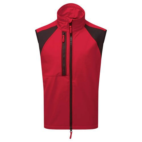 WX2 Eco Softshell Vesta (2L), červená