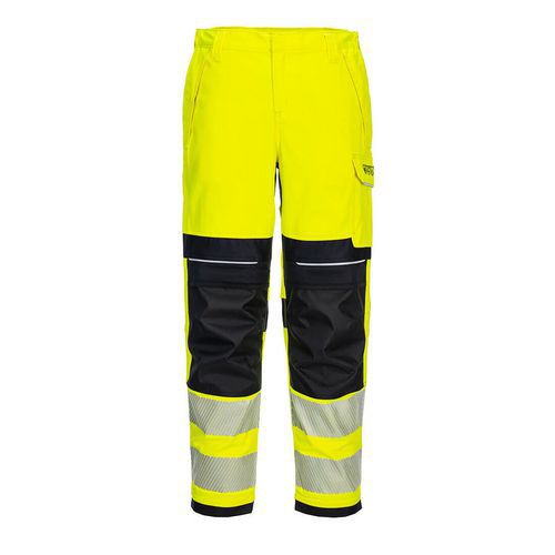 PW3 FR Hi-Vis Dámske nohavice, čierna/žltá