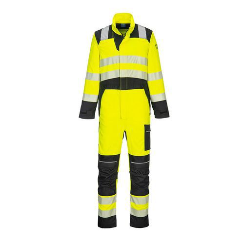 PW3 FR Hi-Vis kombinéza, čierna/žltá