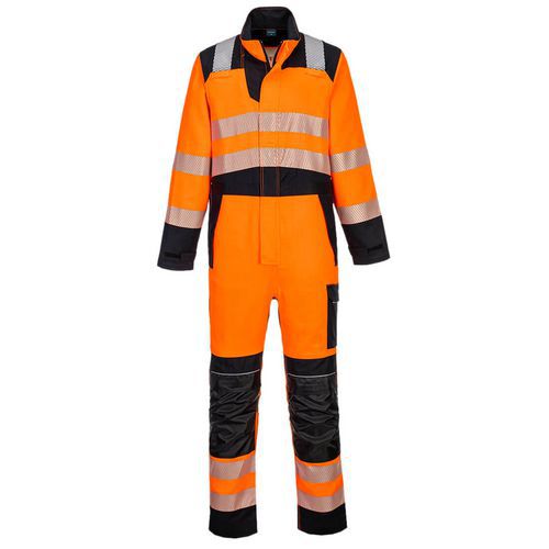 PW3 FR HVO kombinéza, čierna/oranžová
