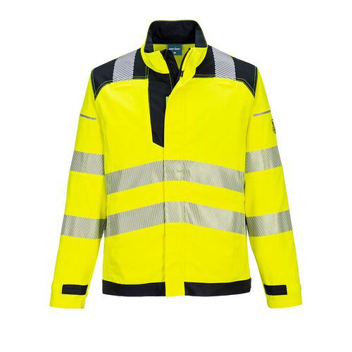 PW3 FR Hi-Vis Pracovná bunda, čierna/žltá