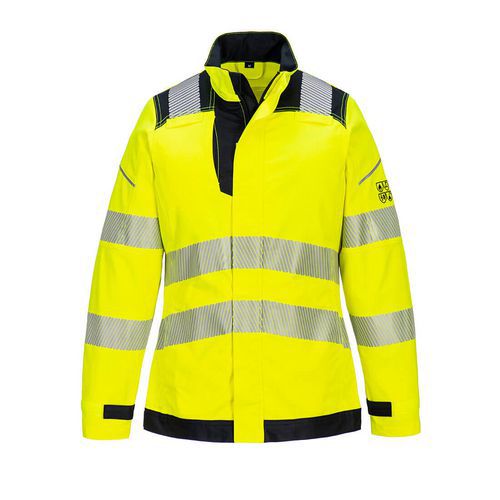 PW3 FR Hi-Vis Dámska bunda, čierna/žltá