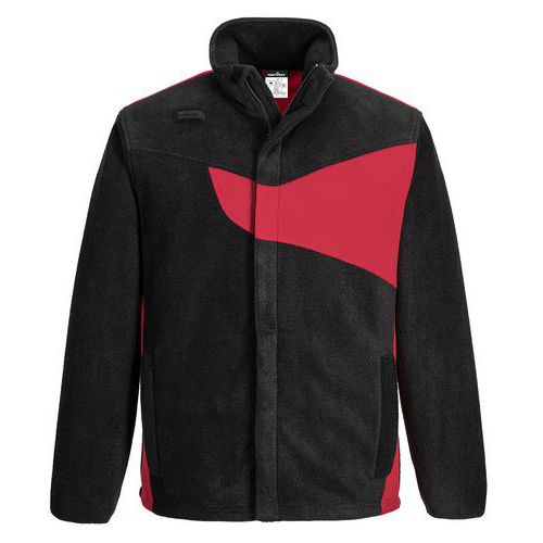 PW2 Fleece, červená/čierna