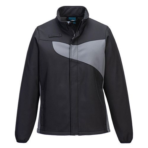 PW2 Dámska Softshell bunda (2L), čierna/sivá