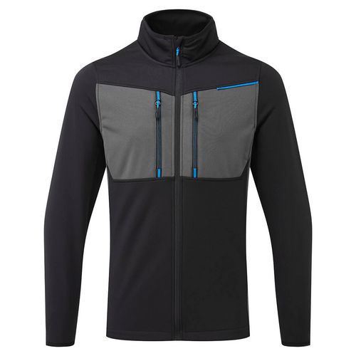 WX3 Tech celozipsový fleece, čierna