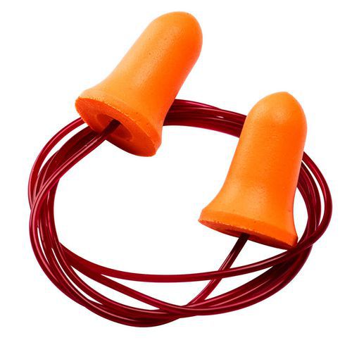 Zátky do uší Bell Comfort z PU peny s káblom (200 párov), oranžová Zátky do uší Bell Comfort z PU peny s káblom (200 párov), oranžová