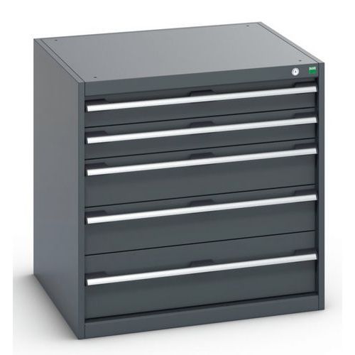 Dielenské zásuvkové skrine Bott Cubio 200, 80 x 80 x 65-75 cm, 5 zásuviek